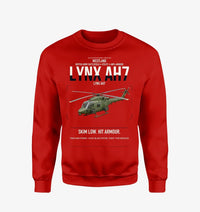 Thumbnail for Westland Lynx AH7 design on red sweatshirt