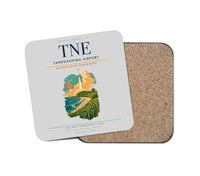 Thumbnail for Tanegashima Airport (TNE) design on light gray 1 piece coaster