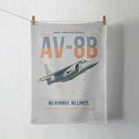 Thumbnail for AV-8B Harrier II design on light gray towel