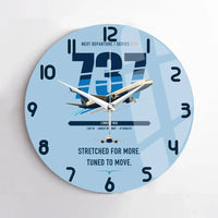 Thumbnail for Boeing 737 MAX 10 design on light blue no frame wall clock