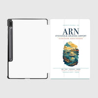 Thumbnail for Stockholm Arlanda Airport (ARN) design on white samsung tablet tablet case
