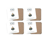 Thumbnail for Vilnius Airport (VNO) design on white 4 pieces set coaster