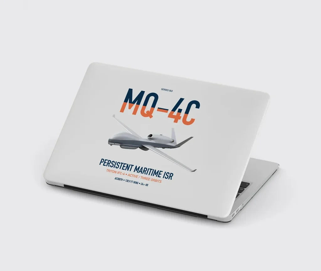 MQ-4C Triton IFC-4 design on light gray MacBook case