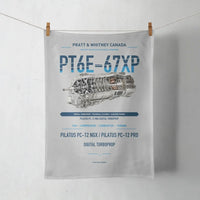 Thumbnail for PT6E-67XP design on light gray towel