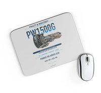 Thumbnail for PW1500G design on light gray rectangle mouse pad