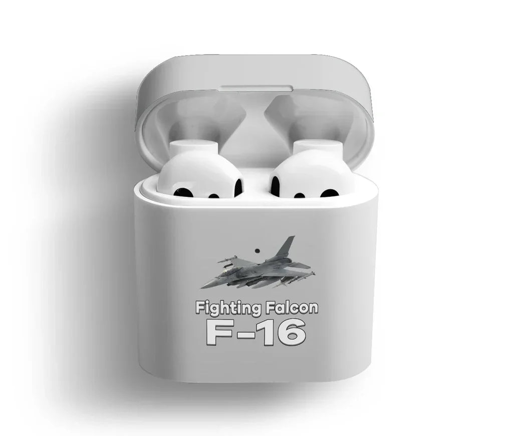 The Fighter Jet 16 AirPods plastic case - Light Gray