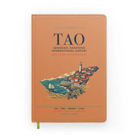 Thumbnail for Qingdao Jiaodong International Airport (TAO) design on orange notebook