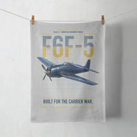 Thumbnail for F6F-5 Hellcat design on light gray towel