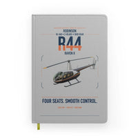 Thumbnail for Robinson R44 Raven II design on light gray notebook