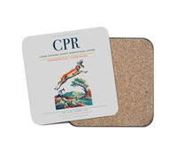 Thumbnail for Casper–Natrona County International Airport (CPR) design on light gray 1 piece coaster
