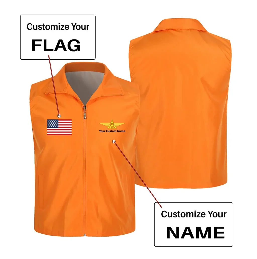 Customisable Flag & Name Vest - view 6
