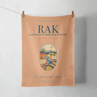 Thumbnail for Marrakech Menara Airport (RAK) design on orange towel
