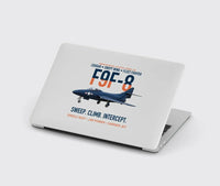 Thumbnail for F9F-8 Cougar Swept Wing Carrier Fighter design on light gray MacBook case