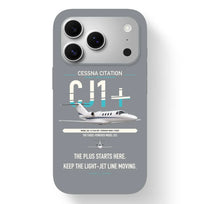 Thumbnail for Cessna Citation CJ1+ design on gray magsafe iphone case, for iPhone 17 Pro