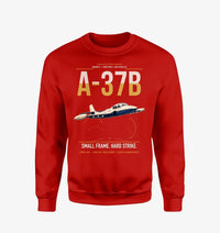 Thumbnail for A-37B Dragonfly design on red sweatshirt