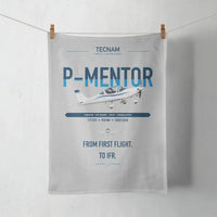 Thumbnail for Tecnam P-Mentor design on light gray towel