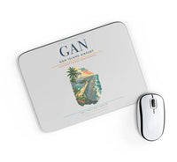 Thumbnail for Gan Island Airport (GAN) design on light gray rectangle mouse pad