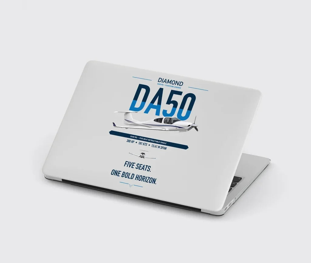 Diamond DA50 RG design on light gray MacBook case