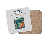 Thumbnail for Castlegar–West Kootenay Regional Airport (YCG) design on light gray 1 piece coaster