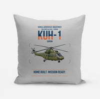 Thumbnail for Korea Aerospace Industries KUH-1 Surion design on light gray pillow