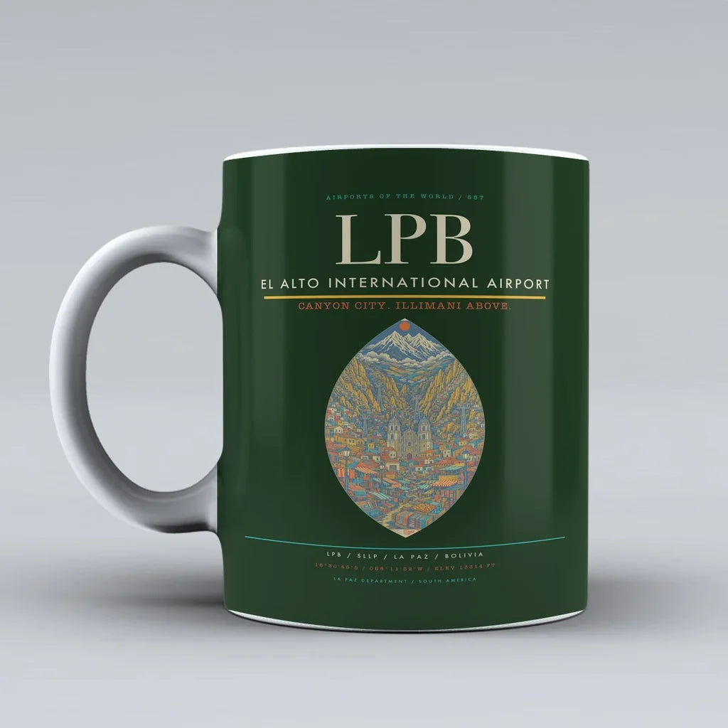 El Alto International Airport LPB Mug - Dark Green