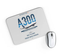 Thumbnail for Airbus A300-600F design on light gray rectangle mouse pad