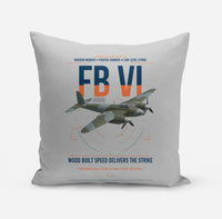 Thumbnail for de Havilland Mosquito FB VI design on light gray pillow