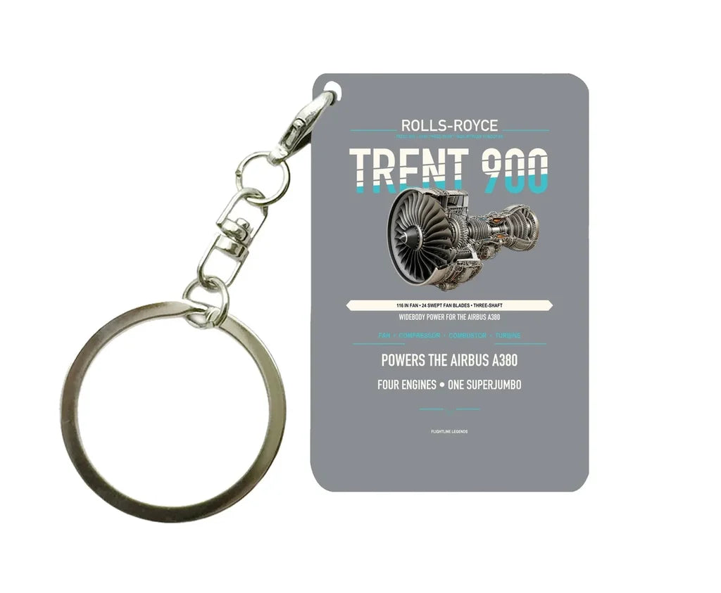 TRENT 900 Key Chain design on gray key chain