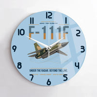 Thumbnail for F-111F Aardvark design on light blue no frame wall clock