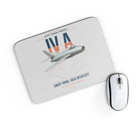 Thumbnail for Dassault Mystère IV A design on light gray rectangle mouse pad