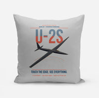 Thumbnail for U-2S Dragon Lady design on light gray pillow