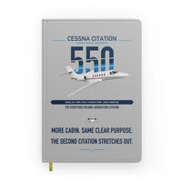 Thumbnail for Cessna Citation 550 - Citation II design on light gray notebook