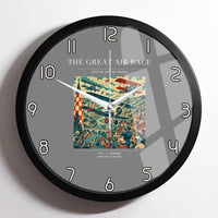 Thumbnail for VINTAGE G4003 - The Great Air Race - Designed Wall Clocks design on gray framed