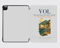 Thumbnail for Nea Anchialos National Airport (VOL) design on light gray ipad tablet case