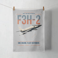 Thumbnail for F3H-2 Demon design on light gray towel