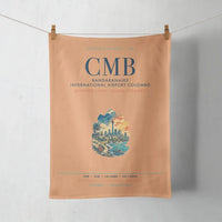 Thumbnail for Bandaranaike International Airport Colombo (CMB) design on orange towel