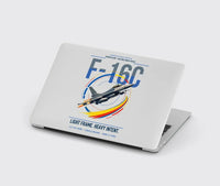 Thumbnail for F-16C Fighting Falcon design on light gray MacBook case