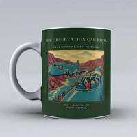 Thumbnail for VINTAGE G4493 - The Observation Car Rival - Ceramic Mug design on darkgreen
