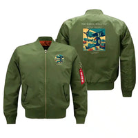 Thumbnail for VINTAGE G4267 - The Wheel Well Nap - Bomber Jacket design on green
