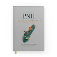 Thumbnail for Phnom Penh International Airport (PNH) design on light gray notebook
