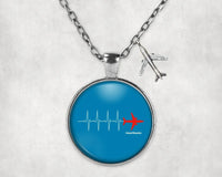 Thumbnail for Aviation Heartbeats Necklace - view 6