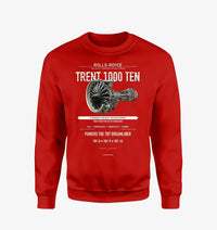 Thumbnail for TRENT 1000 TEN design on red sweatshirt