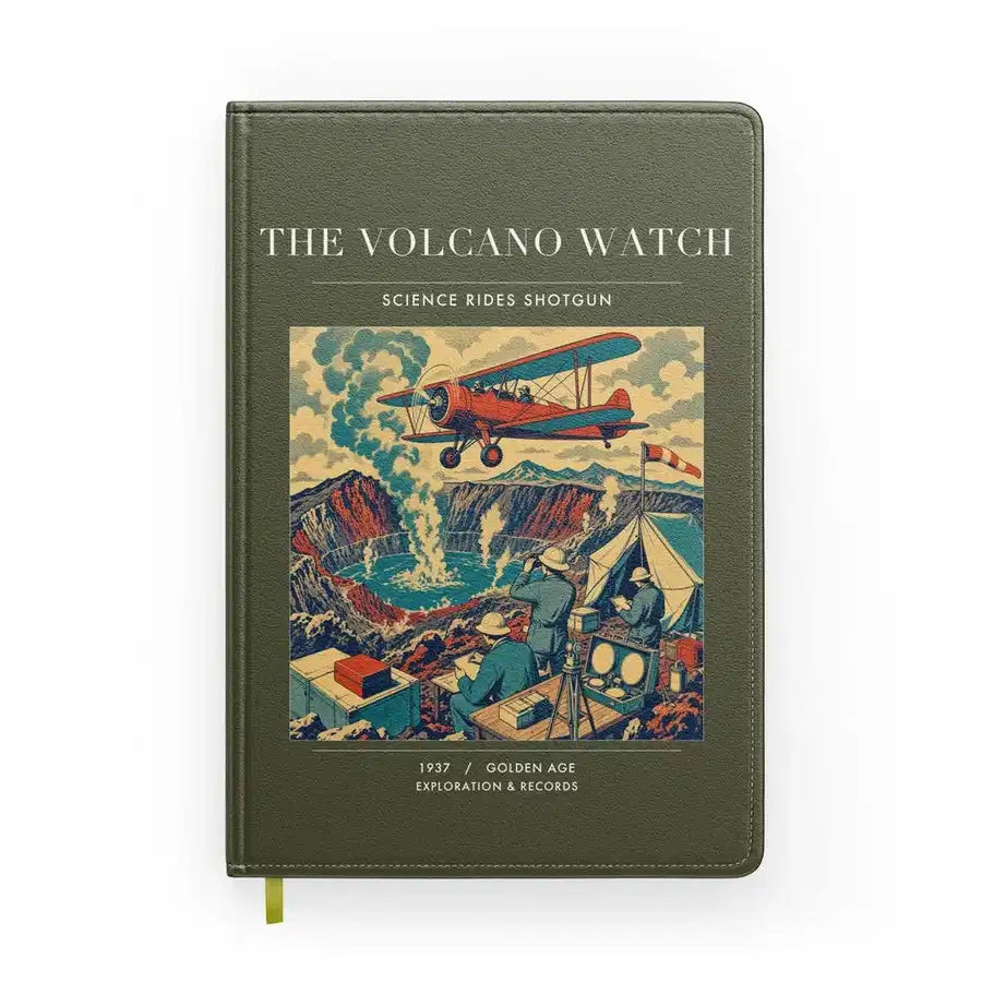 VINTAGE G4042 - The Volcano Watch - Designed Notebooks design on greenarmy