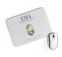Thumbnail for East Midlands Airport (EMA) design on light gray rectangle mouse pad