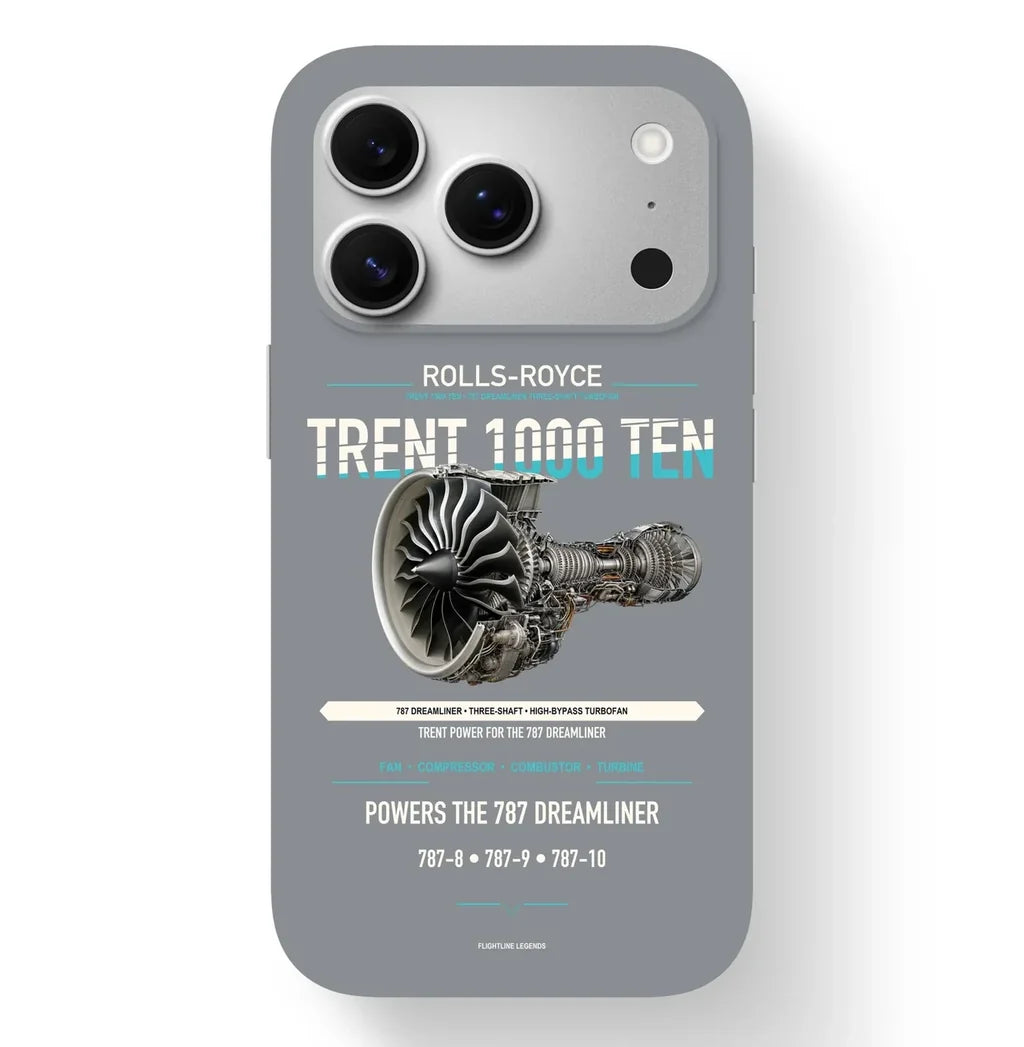 TRENT 1000 TEN Case design on gray iphone case