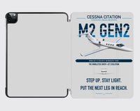 Thumbnail for Cessna Citation M2 Gen2 design on light gray ipad tablet case