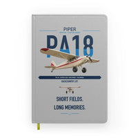 Thumbnail for Piper PA-18 Super Cub design on light gray notebook