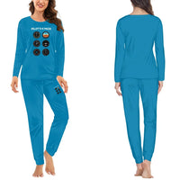 Thumbnail for Pilot's 6 Pack women pajamas - Light Blue