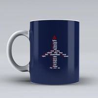 Thumbnail for Customisable Aviation Alphabet Mug - view 6