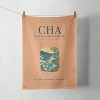 Thumbnail for Chattanooga Airport (CHA) design on orange towel